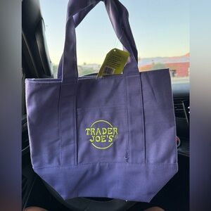 Trader Joe's Purple mini trick or treat Tote Bag